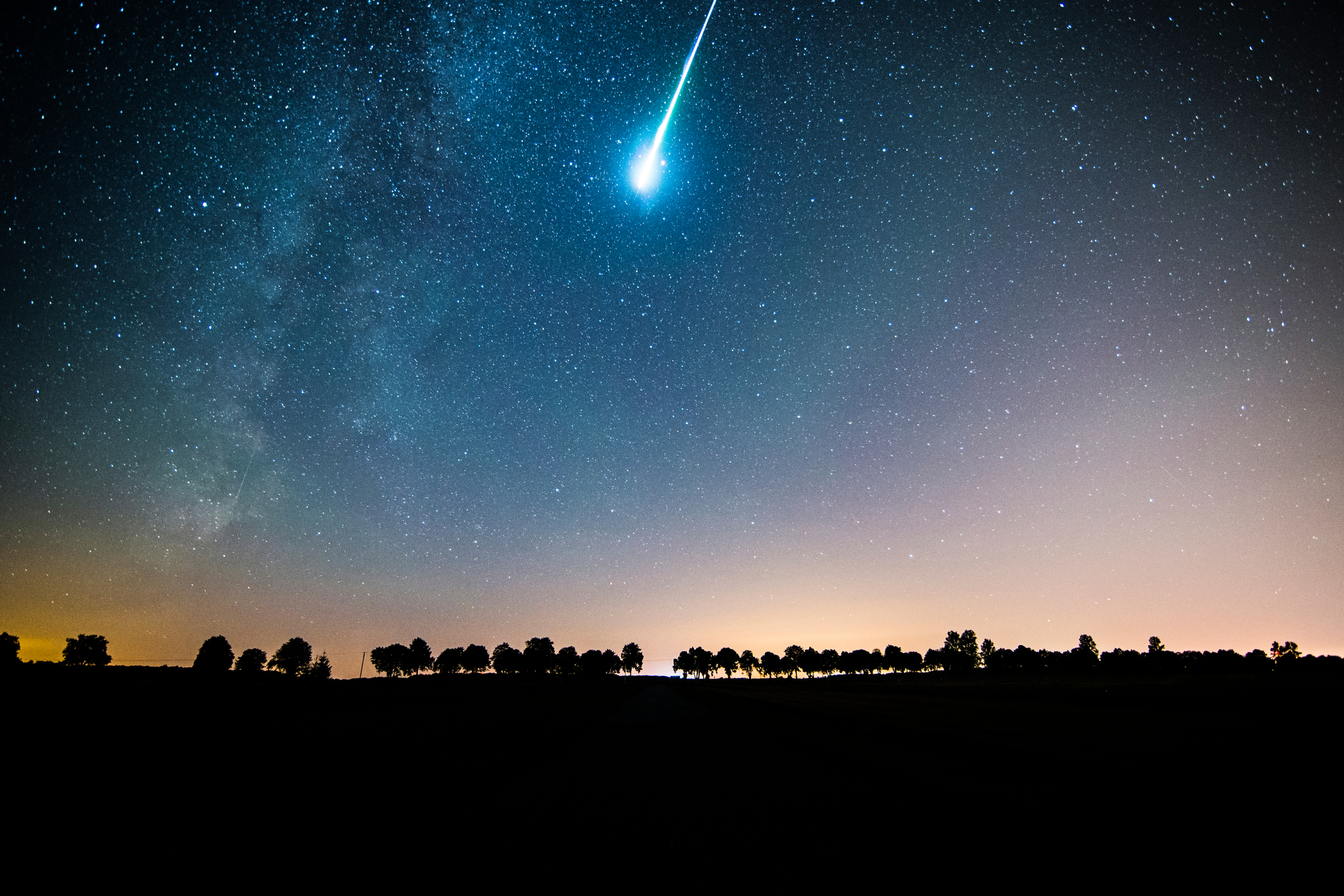 A beautiful meteor.